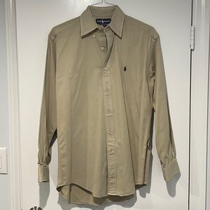 Ralph Lauren Blake Style Beige Dress Shirt
